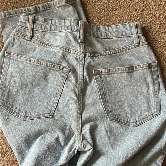 Wild Fable Sparkle Light Blue Flare & Wide Leg Jeans - Picture 4 of 10